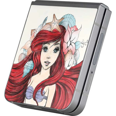 Disney The Little Mermaid Ariel Illustration Galaxy Z Flip6 Skin